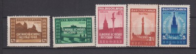 IUGOSLAVIA 1946 MI. 507-511 MH foto