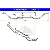 Arc etrier frana Peugeot 308 Ii, 308 Sw Ii; Seat Alhambra; Citroen C4 Grand Picasso Ii, C4 Picasso Ii; Ford Galaxy; Vw Sharan, Ate 11811603261
