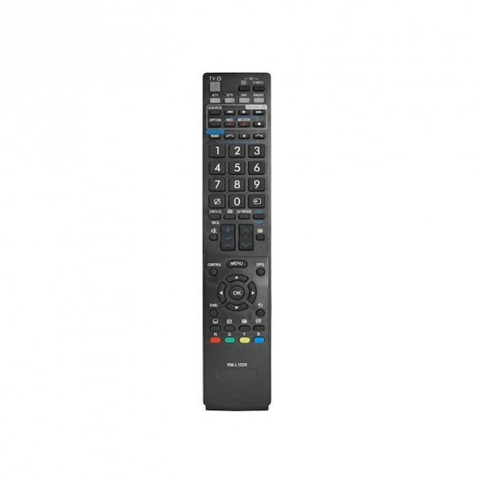 Telecomanda universala pentru TV, LCD/LED SHARP RM-L1026+ 3D, Negru