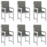 VidaXL Perne scaun cu spătar scund 6 buc. melanj gri 100x50x4cm textil