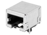 Soclu RJ45 8p8c Cat 5e Ecranat Aurit THT