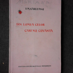 DIN LUMEA CELOR CARE NU CUVANTA - EM. GARLEANU