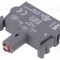 Element de iluminare ABB 22mm LED roșu 12V DC frontală