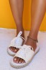 CH4-2 Slapi tip sandale model tenis din panza cu siret