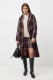 Medicine palton culoarea bordo