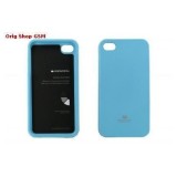 Husa Mercury Jelly Apple iPhone 4/4S Sky Blue Blister, Silicon