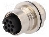 Conector circular, mama, 8 pini, BULGIN - PXM6012/08S/CR