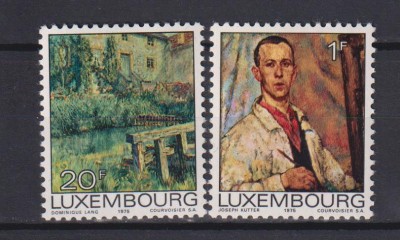 LUXENBURG PICTURA MI. 906-907 MNH foto