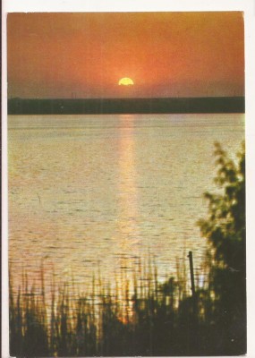 RF57 -Carte Postala- Eforie Sud, apus de soare la Ghiol, necirculata foto