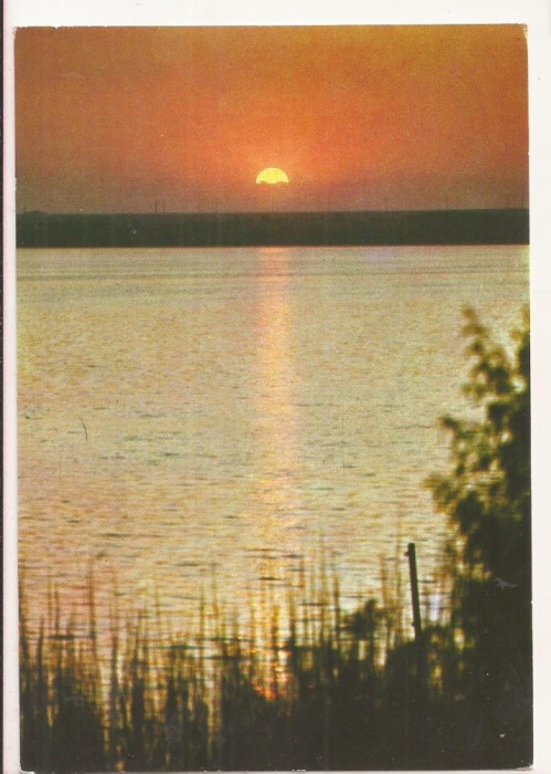 RF57 -Carte Postala- Eforie Sud, apus de soare la Ghiol, necirculata