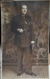 Fotografie tip carte postala, necirculata, militar, perioada interbelica