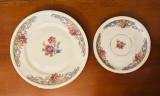 2 FARFURII DIN PORTELAN FIN, CREM, CU MARCAJ SCHWARZENHAMMER BAVARIA 1905-1923