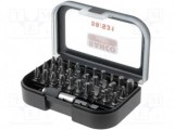 Set 31 Capete Surubelnita Bahco 25mm, Torx, Imbus, Philips, Pozidriv, Plat, Suport Magnetic, Geanta