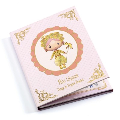 Set cu abtibilduri repozitionabile Djeco Miss Lilypink foto