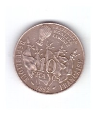 Moneda Franta 10 francs/franci 1982, Leon Gambetta 1882-1982, stare buna, curata