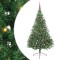 vidaXL Pom de Crăciun artificial pre-iluminat Verde 180 cm PVC 3397019