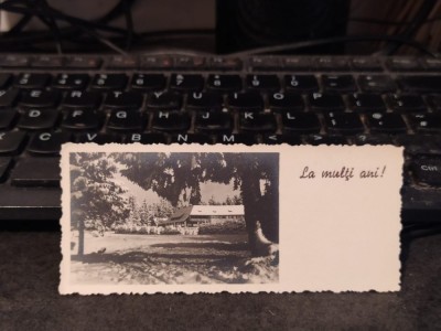 Poiana Brașov, La mulți ani, felicitare, format liliput, circa 1938, 205 foto