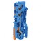 Conector de Șine Albastru 3 Borne 0,5-6mm&sup2;