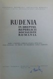 RUDENIA IN DREPTUL REPUBLICII SOCIALISTE ROMANIA de EUGEN A . BARASCH ...SAVELLY ZILBERSTEIN , 1966