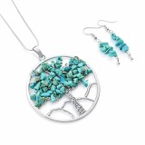Set bijuterii Pomul Vietii cu Turcoaz &ndash; 114418
