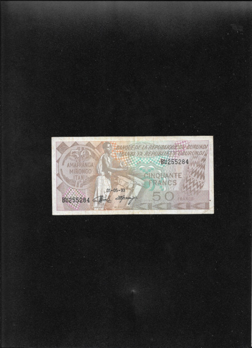 Burundi 50 francs 1993 seria255284