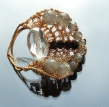 B28. Inel Inimioara, de lux, reduceri de pret, nunta, botez, cadou, love, 5.2cm, 46 - 56, RavariuArt