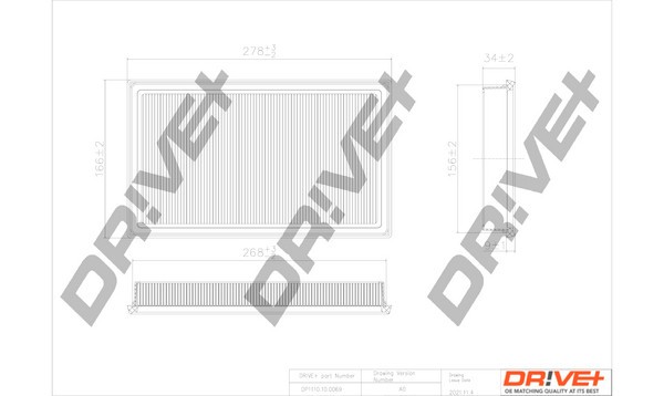 Dr!ve+ DP1110.10.0069 Filtru aer