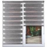 Rulou Zebra 150X180 Cm &ndash; Argintiu/Negru Compoziție Polyester | Jaluzele