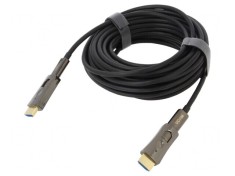 Cablu HDMI 2.0 Optic 10m Negru Metalic