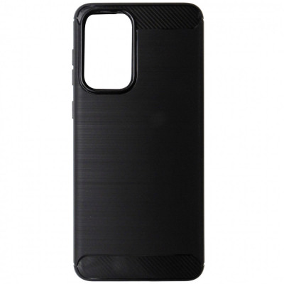 Husa tip capac spate Carbon silicon neagra pentru Samsung Galaxy A33 5G foto