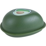 Cutie depozitare alimente din plastic, model avocado, 12.5x12.5x5.4 cm, verde