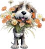Sticker decorativ, Caine, Gri, 65 cm, 1341STK-3