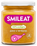 Piure BIO cu legume si curcan, +6 luni Smileat