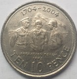 Moneda 10 pence 2004 Gibraltar, Operation Torch 1942, km#1047