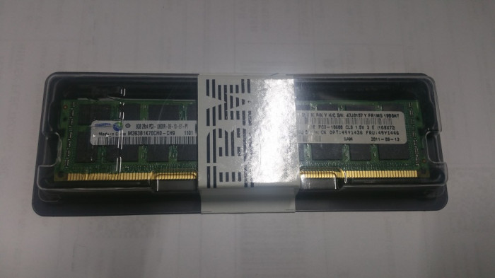 Memorie server noua in cutie IBM 8GB 2RX4 PC3-10600R-09-10-E1-P1 FRU 49Y1436 49Y1446