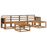 vidaXL Set de canapele de exterior 6 pcs natural Lemn Solid de Acacia 3385150