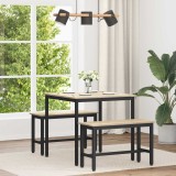 vidaXL Mese de sufragerie 80 x 80 x 75 cm METAL 892627