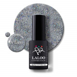 466 Steel Glitter w/ blue sequin | Laloo gel polish 7ml, Laloo Cosmetics