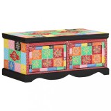 vidaXL Masuta de cafea multicolora 90x50x40 cm lemn masiv de mango 4017561