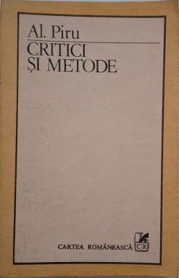 Critici si metode - Al. Piru foto