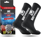 Sosete de fotbal antiderapante Tapedesign Allround Classic, cu grip, negru, One Size - OUTLET
