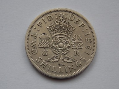 2 SHILLINGS 1951 GBR foto