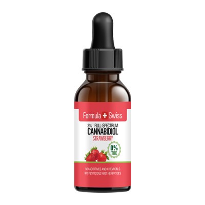 Ulei CBD 3-30%, Premium, Capsuni, 10ml foto