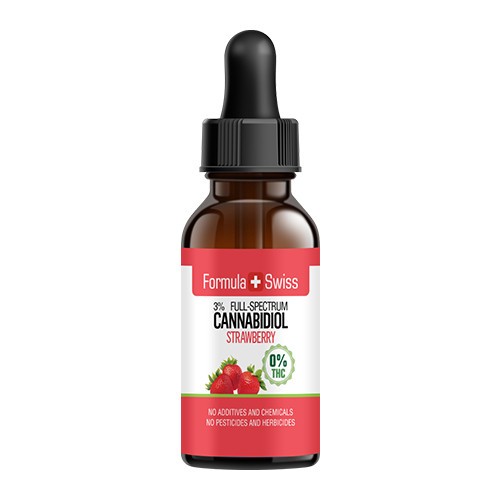 Ulei CBD 3-30%, Premium, Capsuni, 10ml