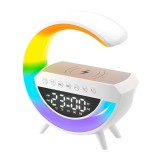 Cumpara ieftin Radio FM cu Incarcator Wireless pentru telefon, LED RGB, Bluetooth, USB, TF