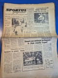 ziarul sportul popular 26 ianuarie 1966 - fotbal steagul rosu brasov - espanyol barcelona,hochei