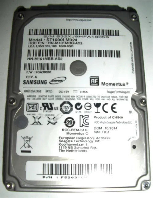 Hard Laptop Samsung Momentus 1TB SATA-II, 6G/s, 100% LIFE, 5.400 rotatii, 8Mb