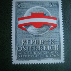 HOPCT TIMBRE MNH 588 REZIDENTA STRAINILOR 1969 -1 VAL AUSTRIA