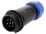 Mufă SP21 tată 7 PIN IP68 15A 500V