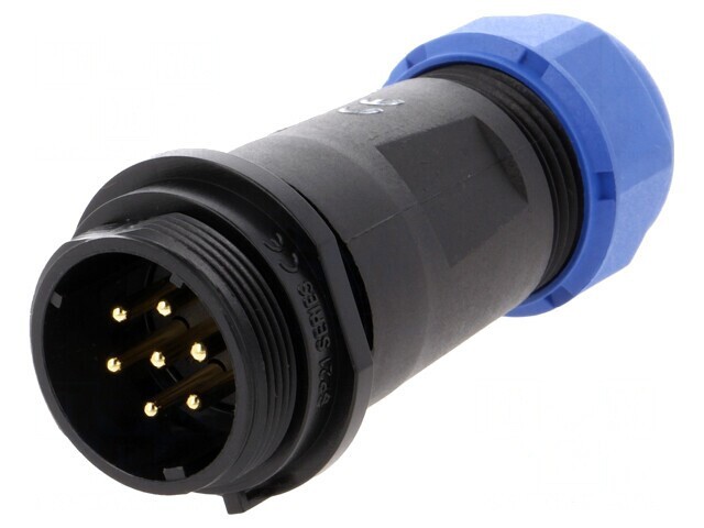 Mufă SP21 tată 7 PIN IP68 15A 500V